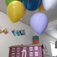 This is a sculpture made to look like the house in the movie "Up"